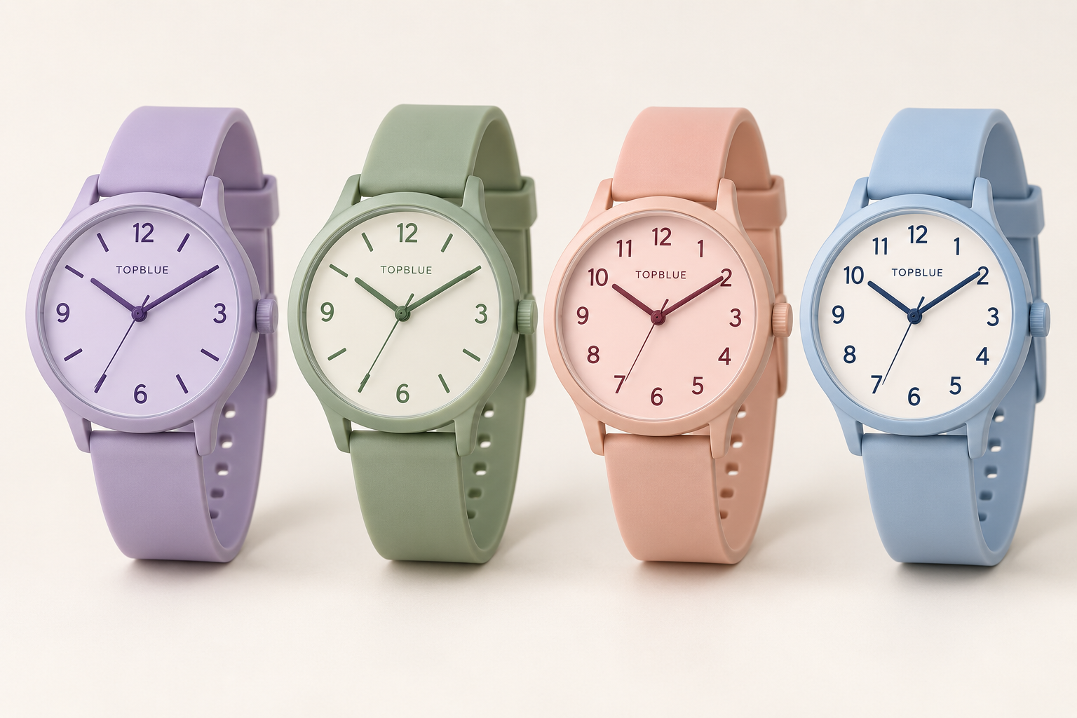 Visualización de reloj TOPBLUE creada con IA