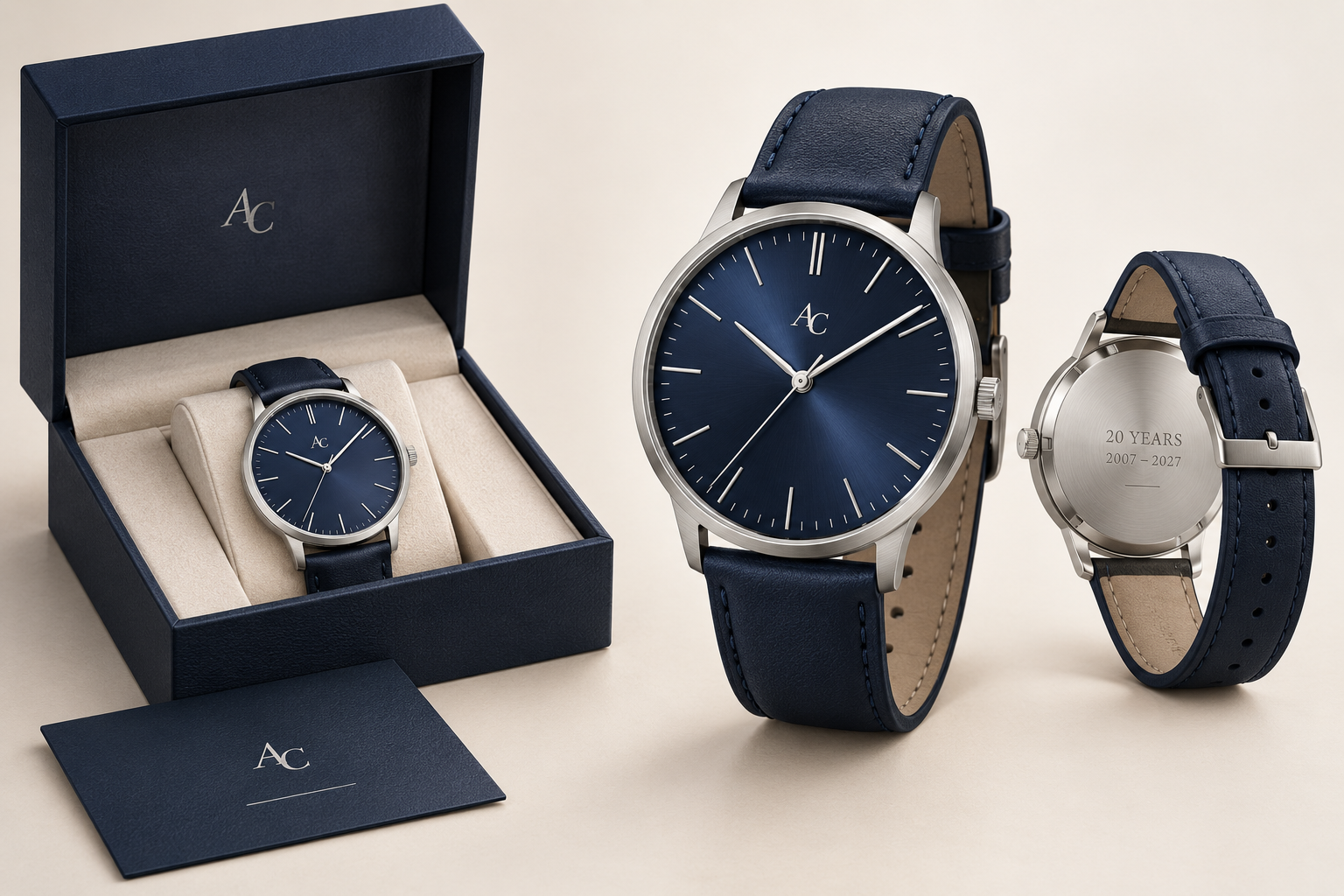 TOPBLUE KI-gestaltetes Uhrendesign