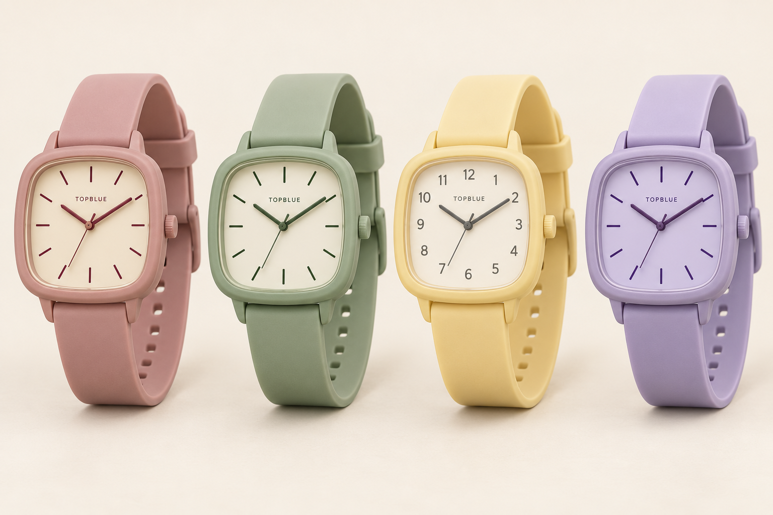 Visualización de reloj TOPBLUE creada con IA