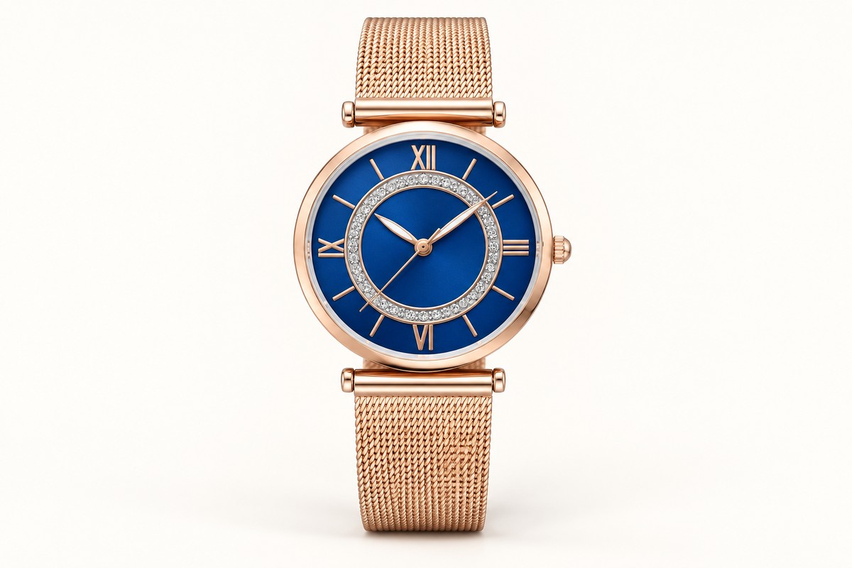 TB-3078 / Reloj con brazalete de malla