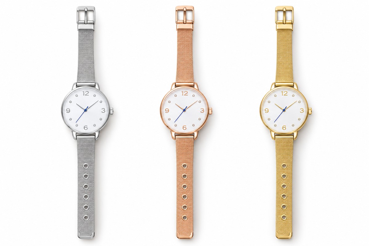TB-4146 / mesh / Reloj con brazalete de malla