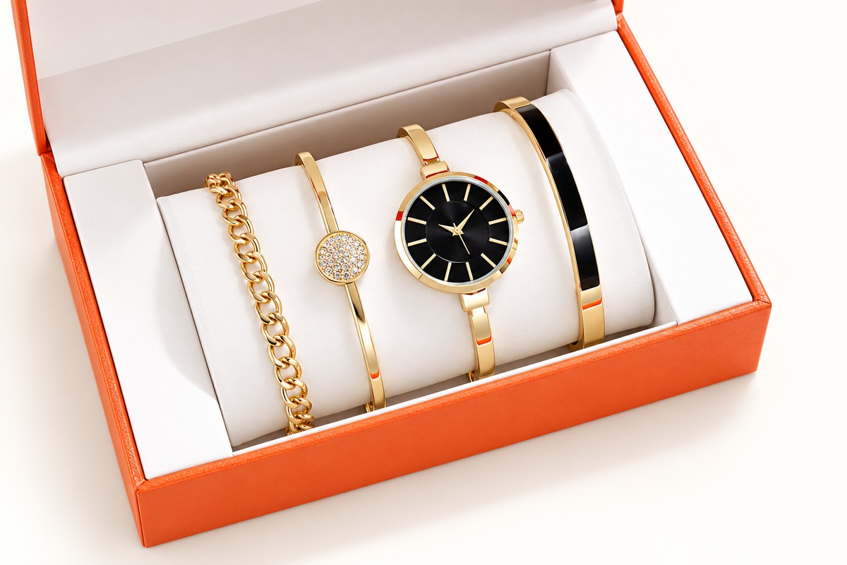 TB-4629 / gift set / Reloj de moda para mujer