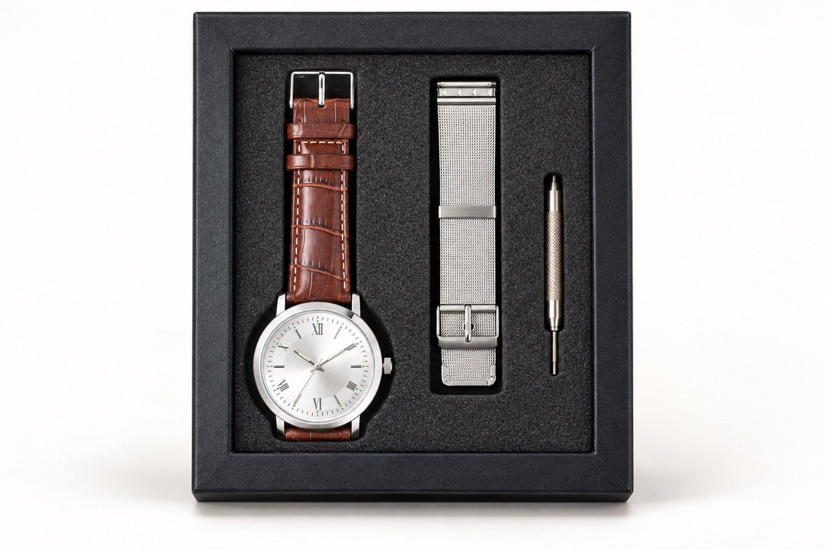 TB-5020 / gift set / Reloj clásico para hombre