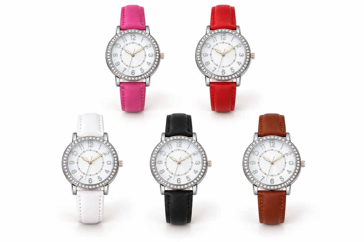 TB-4745 / Reloj de cristales con esfera numerada