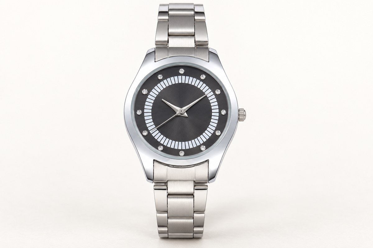 TB-3002 / Reloj con pulsera metálica