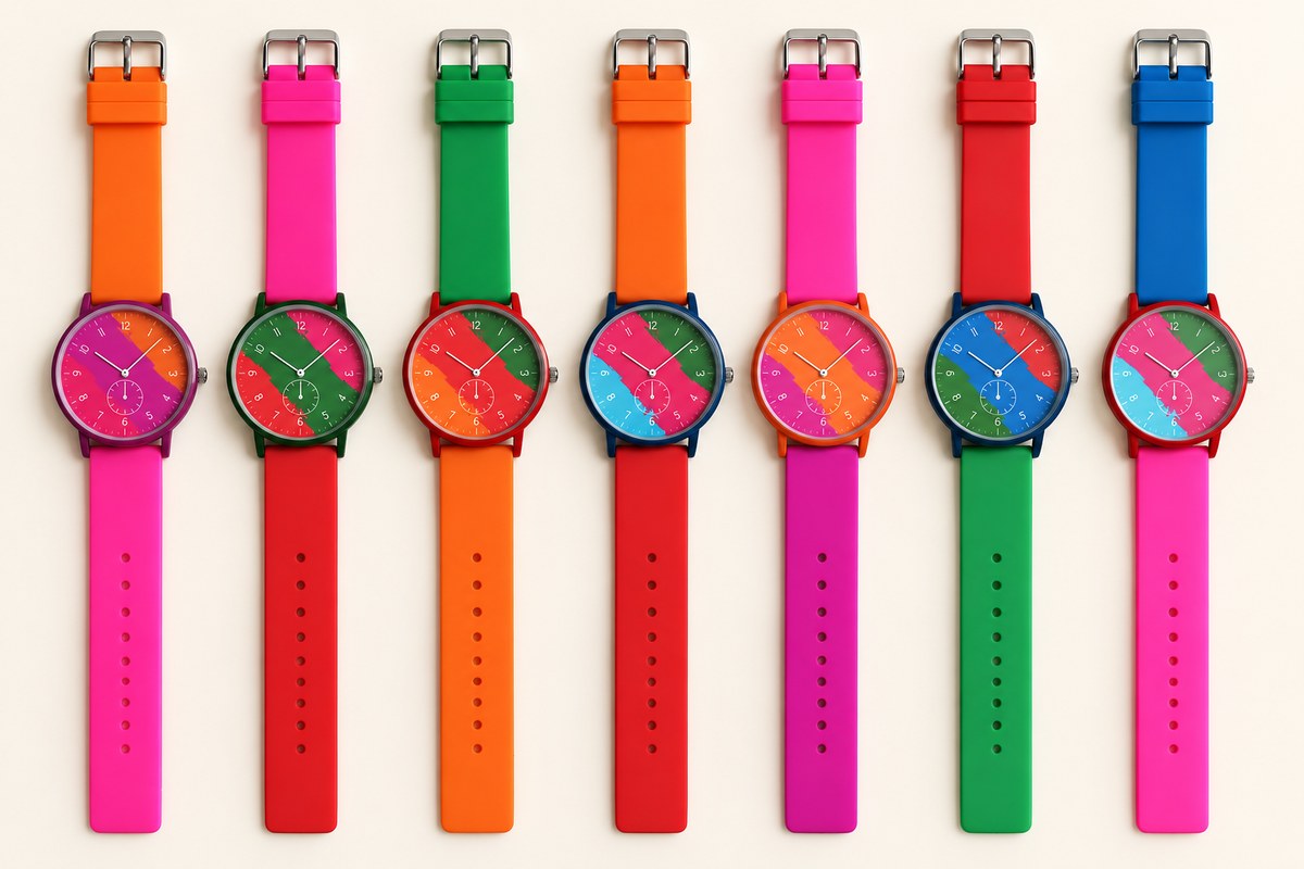 TB-5032 / Reloj de silicona con esfera estampada