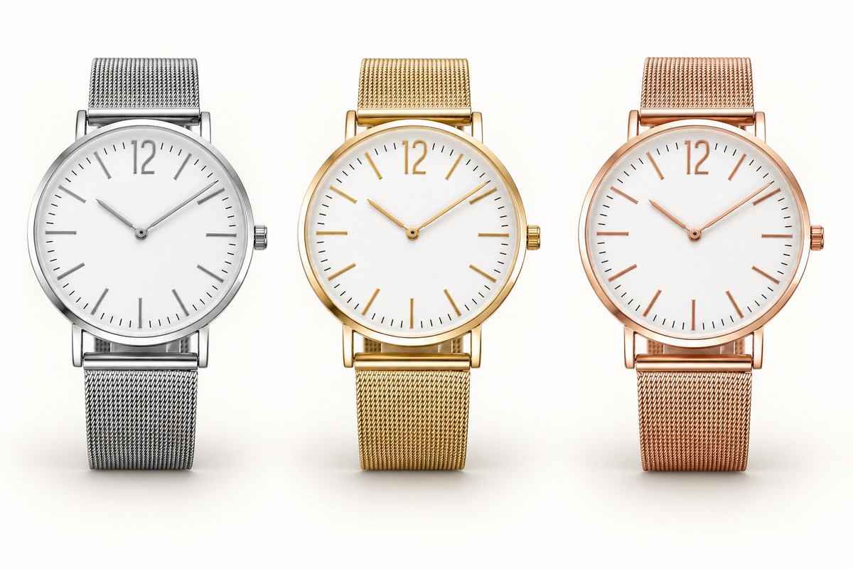 TB-5031 / mesh / Reloj sencillo con brazalete de malla