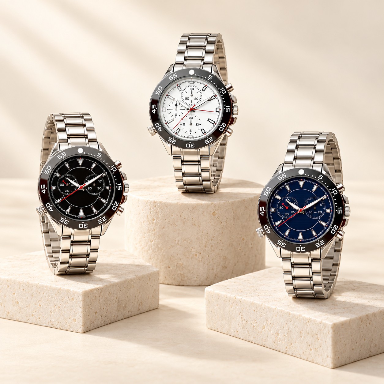 Visualización de reloj TOPBLUE creada con IA